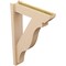 Ekena Millwork 6-in W x 24-in D x 36-in H Funston Slat Rough Cedar Woodgrain TimberThane Outlooker, Primed Tan OUTUR060X24X36FST24RCPR - alternate 5